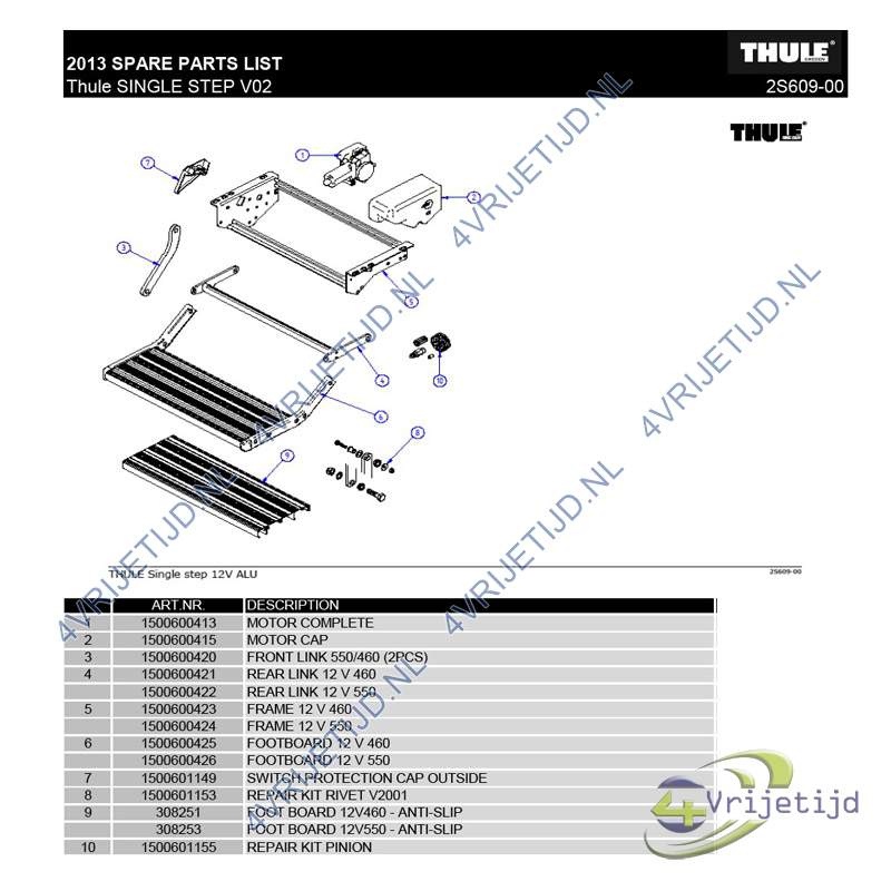 1500600420 - Thule Omnistep Front Link Assembly 550/460 (2 stuks) - afbeelding 5