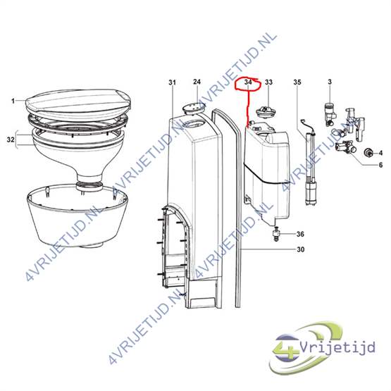 1500600326 - Dometic Waterreservoir Tank CTW3110 - afbeelding 3