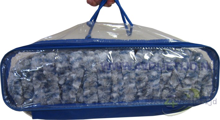 48  BAG - Travellife Chenille Gordijn 56x185 Blauw Inclusief Draagtas - afbeelding 2