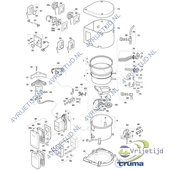 70000-01600 - Truma Bediening Boiler BN/TT2 230V - afbeelding 2