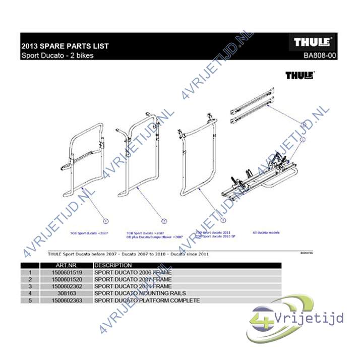 1500602362 - Thule Frame Sport Ducato 2011 - afbeelding 2