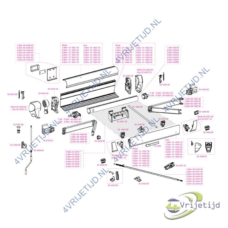 1500601590 - Thule Left en Right Hand Endcap MainHousing 5003 Alu - afbeelding 4