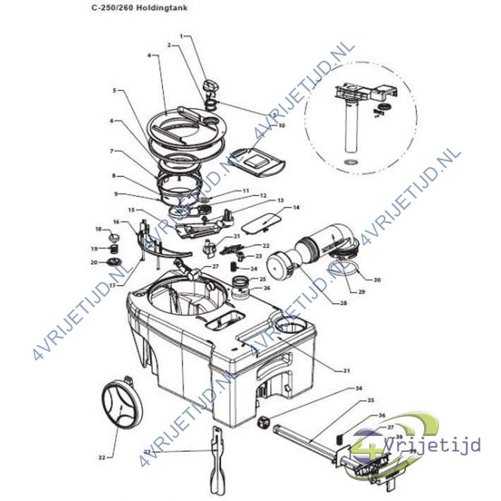 5072306 - Thedford Holdingtank Plate SC250 - afbeelding 4