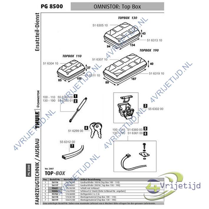 1500601339 - Thule gas spring assembly 100N - afbeelding 5