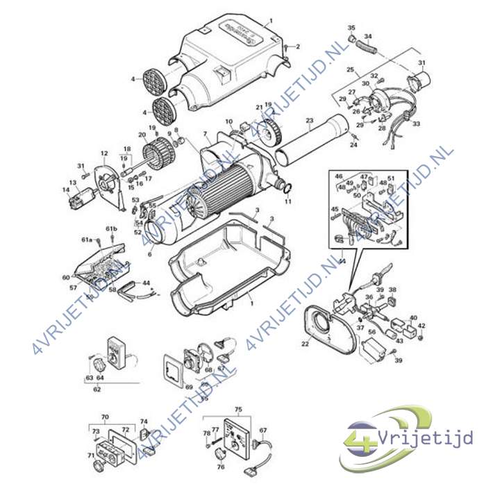 39050-68400 - Truma E2400 Kabelboom compleet  24V - afbeelding 2