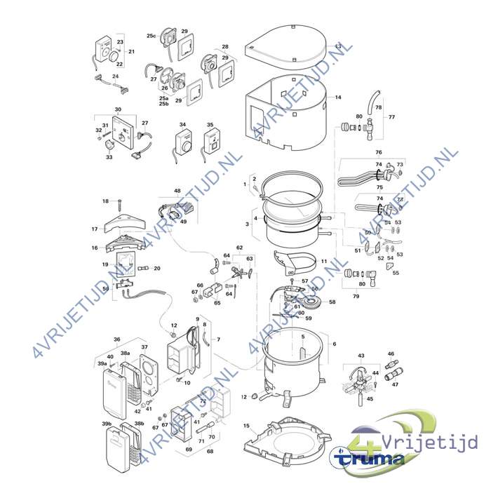 70010-03000 - Truma verwarmingselement 230V 850W - afbeelding 3