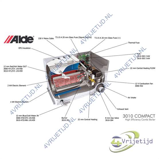 2750407 - Alde 3010 Circulatiepomp 230V - afbeelding 6