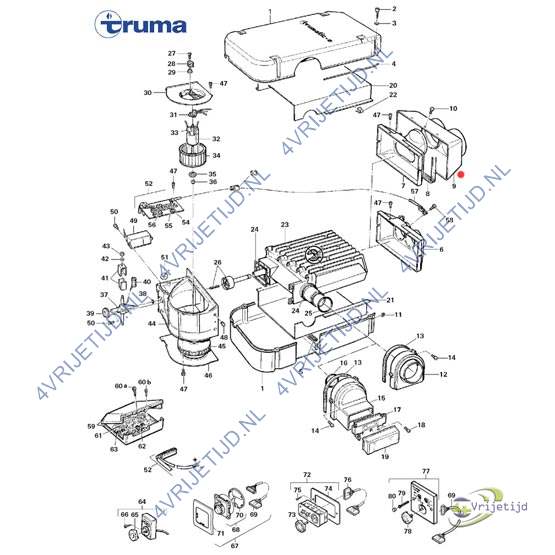 39010-41400 - Truma E2800/E4000 overgangsstuk EU/EA/EAW - afbeelding 3