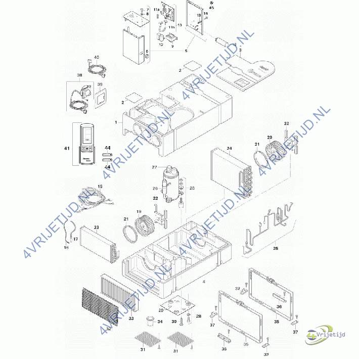 40040-51400 - Truma Saphir comfort radial ventilator 58cm kabel - afbeelding 3