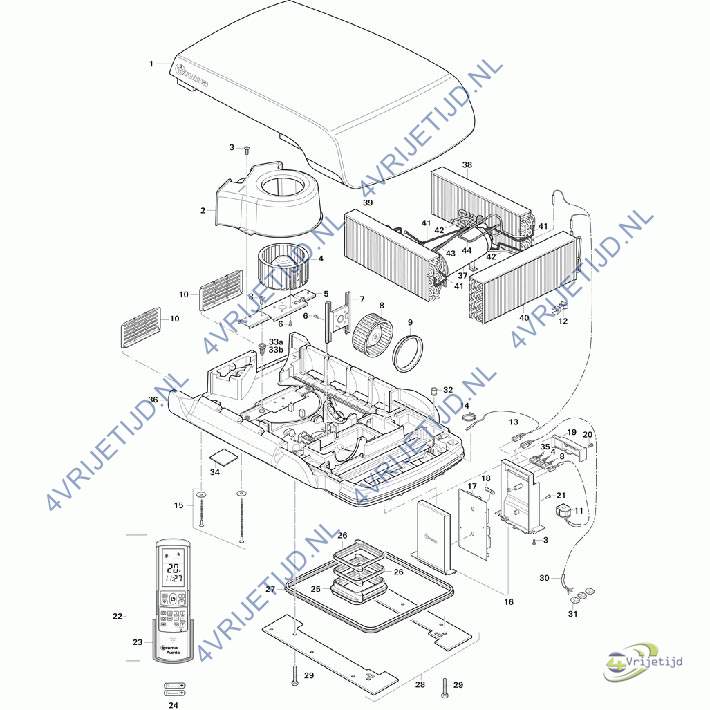 40091-86700 - Truma Aventa Afstandsbediening Vanaf 04-2013 - afbeelding 4