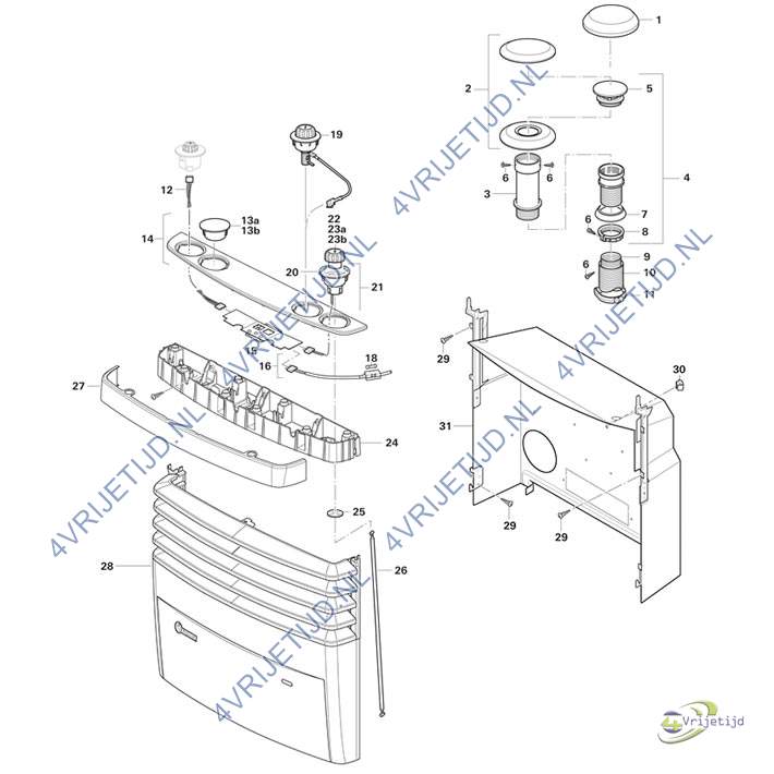 30090-93500 - Truma Bedienpaneelunit S5004 - afbeelding 2