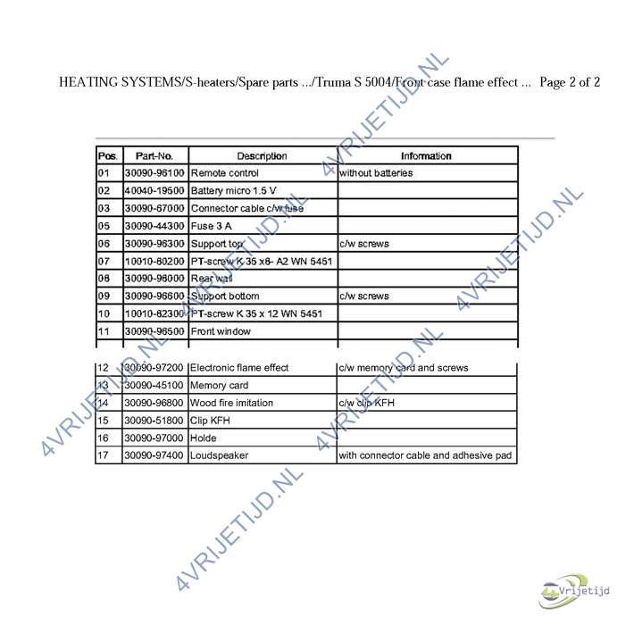 30090-97200 - Truma Haardvuurmantel Printplaat - afbeelding 2