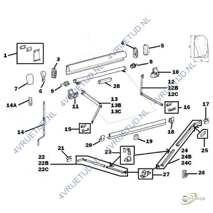 1500601223 - Thule LH+RH connection lead rail omni V10 - afbeelding 4