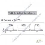 Thule safari residence clamping profile 2,75 left 6 serie
