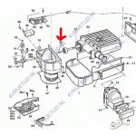 Truma E4000 Luchtkamer compleet met Veer